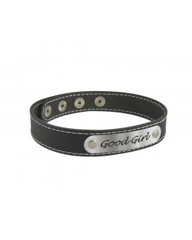 3353 GG - Чокер с белой строчкой Good Girl