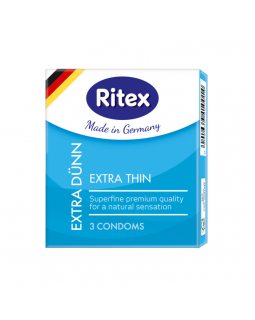 ПРЕЗЕРВАТИВЫ "RITEX EXTRA DUNN № 3" (УЛЬТРАТОНКИЕ), 3 штук, цена за уп