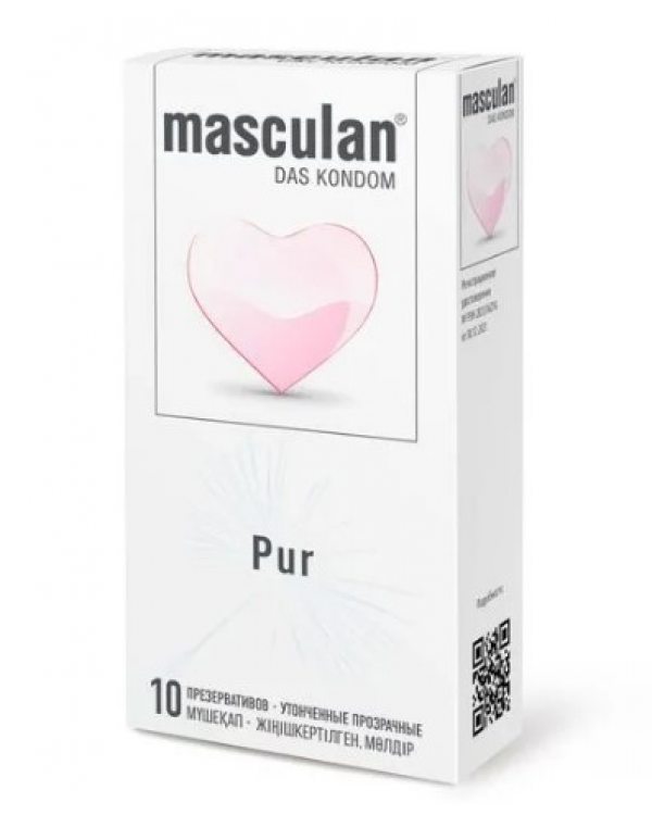 ПРЕЗЕРВАТИВЫ MASCULAN PUR № 10 (УТОНЧЕННЫЕ ПРОЗРАЧНЫЕ), цена за 1  шт, 0608
