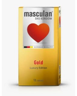 ПРЕ-ВЫ "MASCULAN 5 ULTRA №10" (УТОНЧЕН. ЗОЛОТОГО ЦВЕТА) 10 штук	(цена за 1 шт), 0905