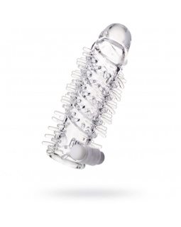 Насадка на пенис A-Toys TOYFA с вибропулей, прозрачная 13.4 см 768014-foto2