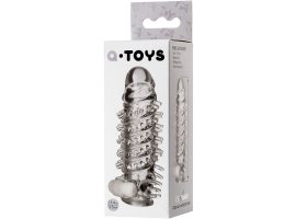 Насадка на пенис A-Toys TOYFA с вибропулей, прозрачная 13.4 см 768014 Насадка на пенис A-Toys TOYFA с вибропулей, прозрачная 13.4 см 768014