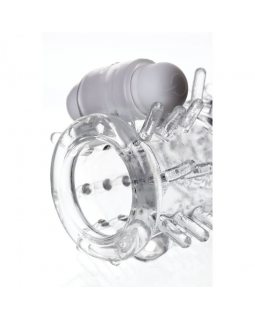 Насадка на пенис A-Toys TOYFA с вибропулей, прозрачная 13.4 см 768014-foto4