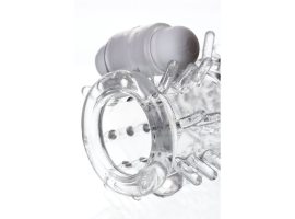 Насадка на пенис A-Toys TOYFA с вибропулей, прозрачная 13.4 см 768014-foto4