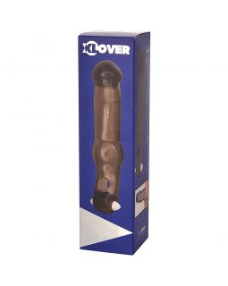 Насадка на пенис с вибрацией XLover TOYFA, TRE, черный прозрачный 19.4 см 748028