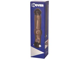 Насадка на пенис с вибрацией XLover TOYFA, TRE, черный прозрачный 19.4 см 748028