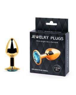 GOLDEN PLUG SMALL (втулка анальная) голубой, L 72 мм, D 28 мм, вес 50г, GS-05 GOLDEN PLUG SMALL (втулка анальная) голубой, L 72 мм, D 28 мм, вес 50г, GS-05
