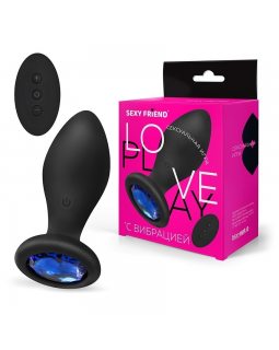 ВТУЛКА С ВИБРАЦИЕЙ силикон чёрный, синий, L 90 мм D 35 мм SF-70504-13 ВТУЛКА С ВИБРАЦИЕЙ силикон чёрный, синий, L 90 мм D 35 мм SF-70504-13