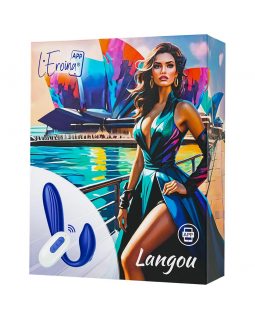 Вибратор для пар L`Eroina APP LANGOU синий, 16,5 см 565002 Вибратор для пар L`Eroina APP LANGOU синий, 16,5 см 565002