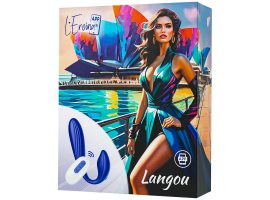 Вибратор для пар L`Eroina APP LANGOU синий, 16,5 см 565002 Вибратор для пар L`Eroina APP LANGOU синий, 16,5 см 565002