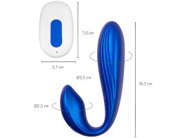 Вибратор для пар L`Eroina APP LANGOU синий, 16,5 см 565002 -foto6