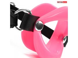 Кляп ГУБКИ цвет чёрный/розовый NTB-80543-foto2