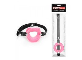 Кляп ГУБКИ цвет чёрный/розовый NTB-80543