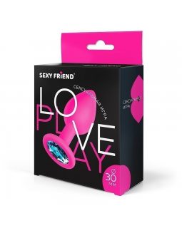 ВТУЛКА АНАЛЬНАЯ голубой, силикон фуксия, L 73 мм, D 30 мм, SF-70190-05 ВТУЛКА АНАЛЬНАЯ голубой, силикон фуксия, L 73 мм, D 30 мм, SF-70190-05