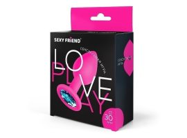 ВТУЛКА АНАЛЬНАЯ голубой, силикон фуксия, L 73 мм, D 30 мм, SF-70190-05