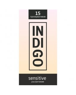 ПРЕЗЕРВАТИВЫ INDIGO SENSITIVE №15 (УЛЬТРАТОНКИЕ), цена за 1 шт