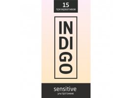 ПРЕЗЕРВАТИВЫ INDIGO SENSITIVE №15 (УЛЬТРАТОНКИЕ), цена за 1 шт