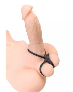 Эрекционное кольцо с ушками для подхвата мошонки-foto3
