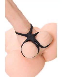 Эрекционное кольцо с ушками для подхвата мошонки-foto4