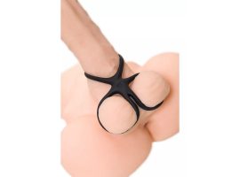 Эрекционное кольцо с ушками для подхвата мошонки-foto4