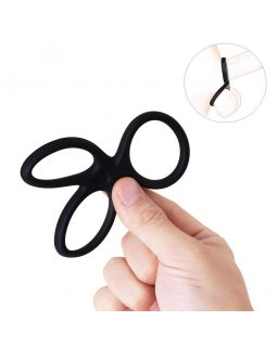 Эрекционное кольцо с ушками для подхвата мошонки-foto8