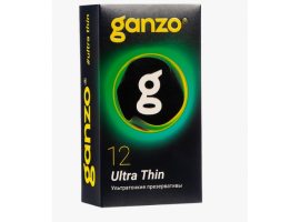 ПРЕЗЕРВАТИВЫ "GANZO" ULTRA THIN №12 Black Edition, цена за 1 шт 0701-006