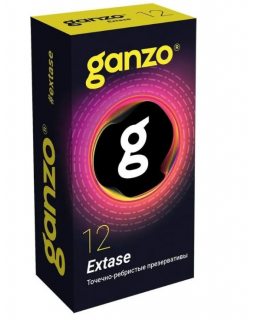 Презервативы GANZO EXTASE №12 Black Edition, цена за 1 шт 0701-008