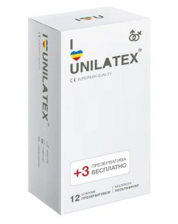 ПРЕЗЕР-ВЫ UNILATEX "Multifruts" цветные ароматизированные 15 шт., арт. 3014 цена за 1 шт