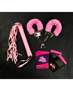 Эротический набор «Ахи-вздохи» с фантами, плёткой и наручниками-foto3