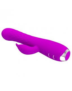 Вибратор c вращающимися шариками и клиторальным стимулятором PrettyLove Molly BI-014692-foto3