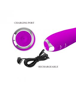 Вибратор c вращающимися шариками и клиторальным стимулятором PrettyLove Molly BI-014692-foto7