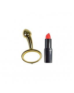 Анальная втулка со стразом, металл, 144 г, диам 1,2 дюйма,дл.2 дюйма, RO-GSR01LT-foto2