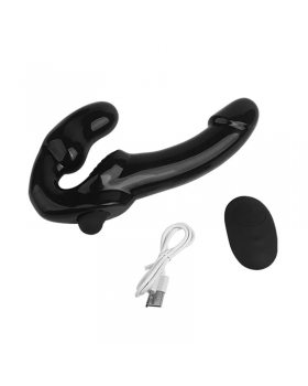 Безремневой страпон с вибропулей и пультом д/у-foto3