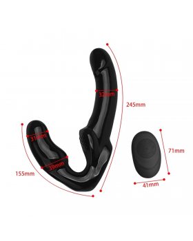 Безремневой страпон с вибропулей и пультом д/у-foto2