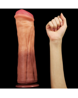 12-дюймовый двухслойный жидкий силиконовый фаллос LV411016-foto4