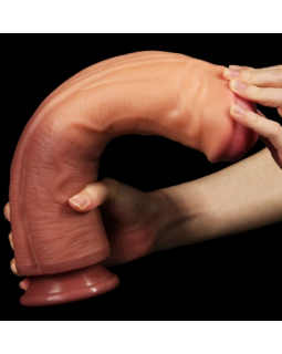 12-дюймовый двухслойный жидкий силиконовый фаллос LV411016-foto5