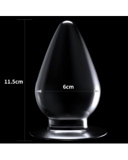 Прозрачная анальная пробка 4,5 дюйма LV310017-foto2