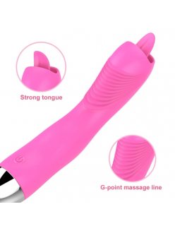 Вибратор силиконовый с язычком 10177-foto4