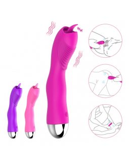 Вибратор силиконовый с язычком 10177-foto3