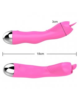 Вибратор силиконовый с язычком 10177-foto2