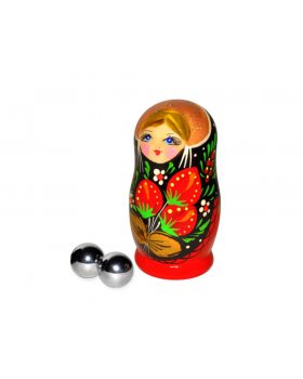 Шарики массажные, d 19 mm (металл)  матрешка 8007
