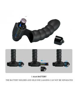 Вибронасадка на палец с ребристым кончиком Alexander BI-014707-foto2