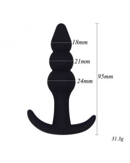Анальная пробка 3 шарика мал 30027-foto3