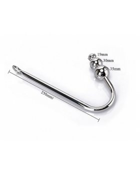 Анальный крюк 3 металлических шара 30186-foto2