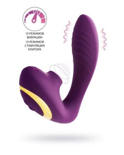 МАССАЖЕР С ДВОЙНОЙ СТИМУЛЯЦИЕЙ L'EROINA BY TOYFA MAVE, СИЛИКОН, ФИОЛЕТОВЫЙ, 14 СМ 561027-foto4