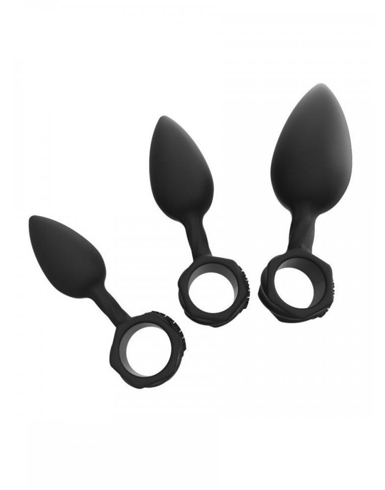 НАБОР АНАЛЬНЫХ ПЛАГОВ BATHMATE ANAL TRAINING PLUGS, СИЛИКОН, ЧЁРНЫЙ BM-V-AP-foto2