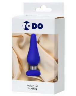Анальная втулка ToDo by Toyfa Сlassic, размер M, силикон, синий, 11,5 см, Ø 3,7 см 357010