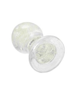 Анальная втулка Sexus Glass светящаяся в темноте, стекло, прозрачная, 9 см 912308-foto5