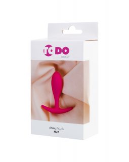 Анальная втулка ToDo by Toyfa Hub, силикон, розовая, 7,2 см, Ø 2 см 357021