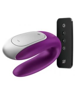 Многофункциональный стимулятор для пар Satisfyer Partner Double Fun, фиолетовый, 18 см J2008-15-3-foto7